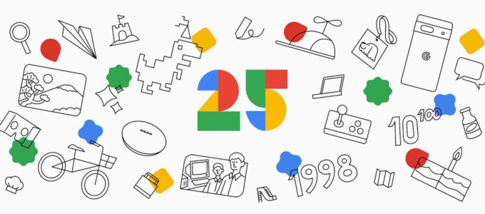 Google oslavuje 25. výročí s novými tapetami pro Android telefony