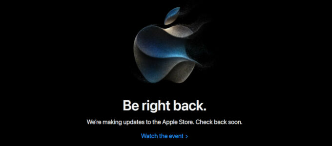 Online Apple Store deaktivován před událostí iPhone 15