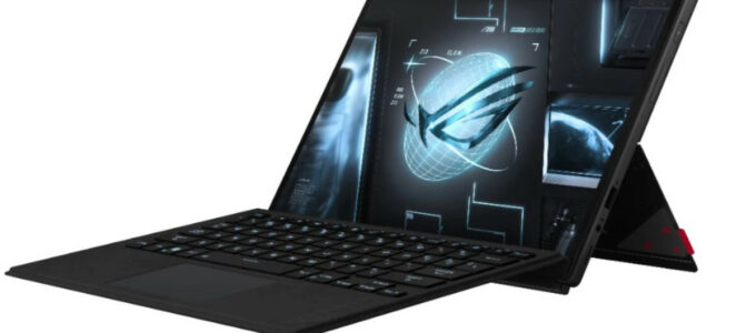 Tableta s výkonným procesorem, 16GB RAM a nadstandardním využitím pro práci, sledování videí a hraní her.