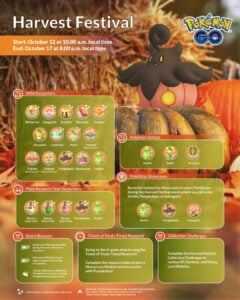 "Pokémon GO Harvest Festival: Poznejte novou sezonu a chyťte Smoliva!"