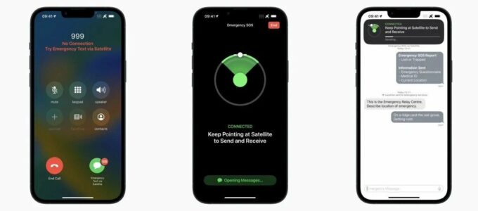Apple prodlužuje bezplatnou službu Emergency SOS přes satelit pro uživatele iPhone 14.