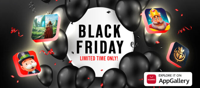 Huawei AppGallery přichází s úžasnými slevami na Black Friday! Až 80% sleva na premium aplikace a hry pro uživatele Huawei i ne-Huawei.