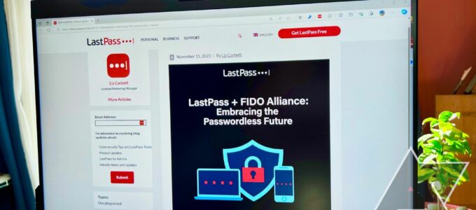 Nový bezpečnostní prvek LastPass: Bez hesel díky biometrickým datům