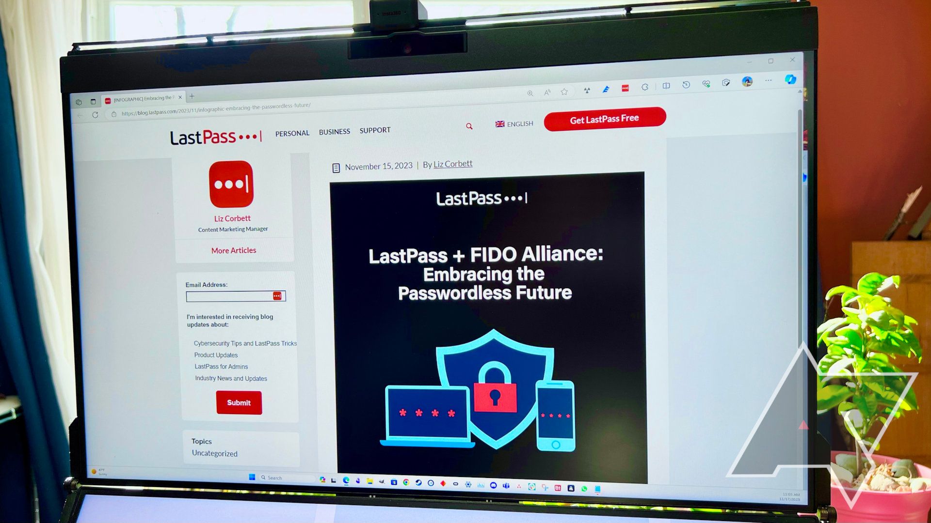 Nový bezpečnostní prvek LastPass: Bez hesel díky biometrickým datům