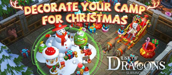 Vánoce s Dusk of Dragons: Survivors - herní události a dary!