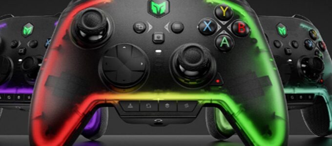 BIGBIG WON představuje bezdrátový ovladač Rainbow 2 Pro s podporou více platforem, hall-effect spoušťmi, RGB podsvícením a dalšími funkcemi