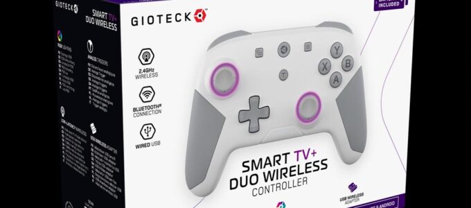 Gioteck představuje Smart TV+ Duo Wireless Controller pro mobilní, PC a smart TV systémy