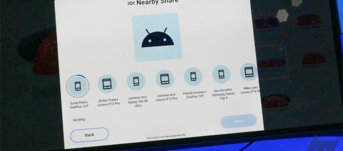 Google a Samsung se spojují, přejmenovávají Nearby Share na Quick Share.