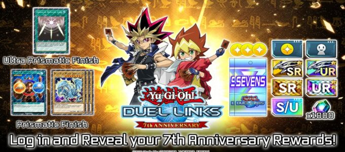 Yu-Gi-Oh! Duel Links oslavuje 7. výročí s štědrými odměnami pro všechny