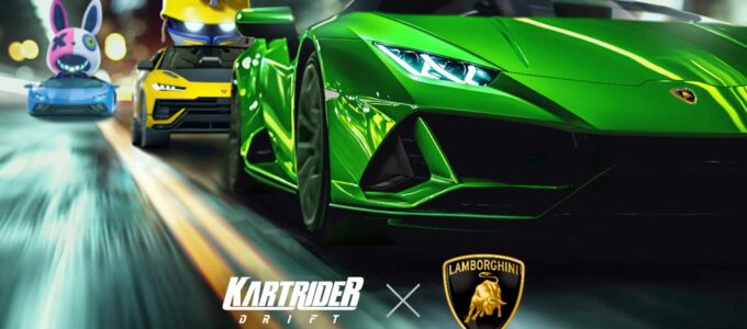 Kartrider Drift a Lamborghini spolupracují na novém RISE updatu