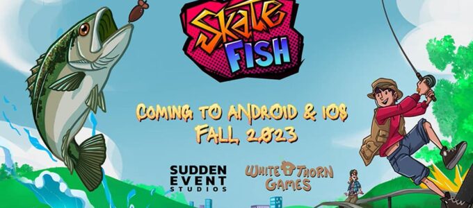 Nová mobilní hra Skate Fish: skateboarding a rybaření se spojují! (60 znaků)