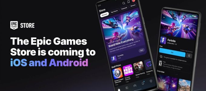 Epic rozšiřuje svůj obchod s hrami na platformy iOS a Android