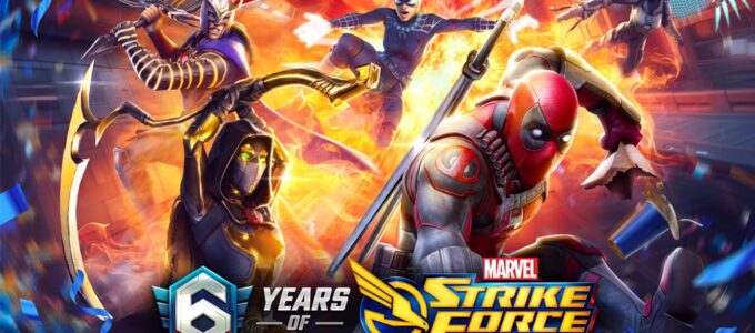 "Marvel Strike Force slaví 6. výročí s bezplatnou postavou Deadpoola a novými kapitolami!"
