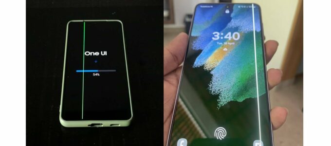 Aktualizace přináší zelené linky na některých telefonech Galaxy, Samsung je však nechce opravit zdarma
