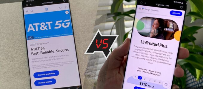 AT&T vs. Google Fi: Kolik stojí neomezená data?