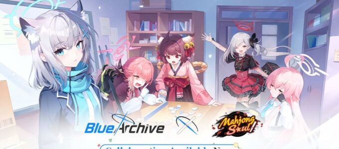 Mahjong Soul spolupracuje s Blue Archive pro exkluzivní spolupráci