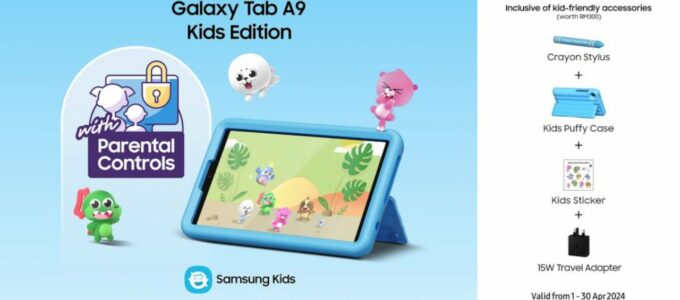 Samsung uvádí nový tablet Galaxy Tab A9 pro děti
