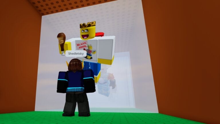 Průvodce dveřmi s klasickými postavami v Robloxu
