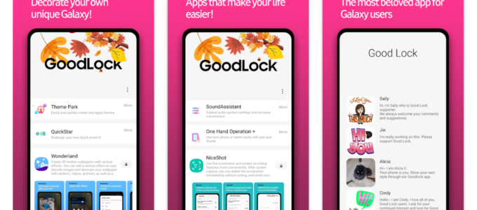Samsung Good Lock app nyní dostupná na Google Play Store