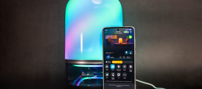 Přenosná lampa Govee s JBL reproduktorem: styl a zvuk v jednom