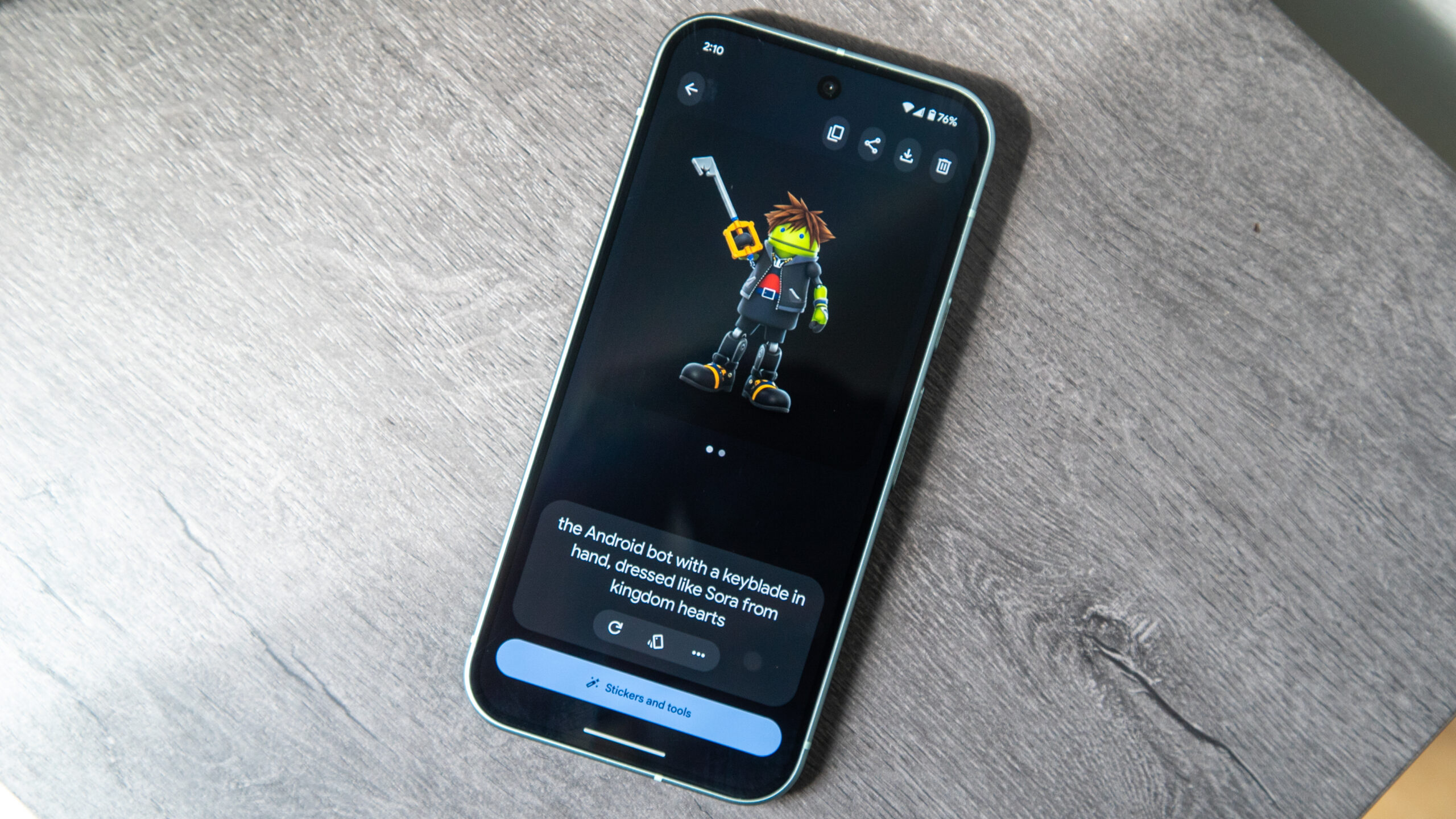 Vytvořte vlastní AI samolepky na Google Pixel telefonu