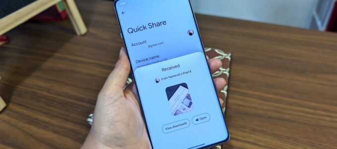 Nový vzhled Quick Share postupně přichází na Android