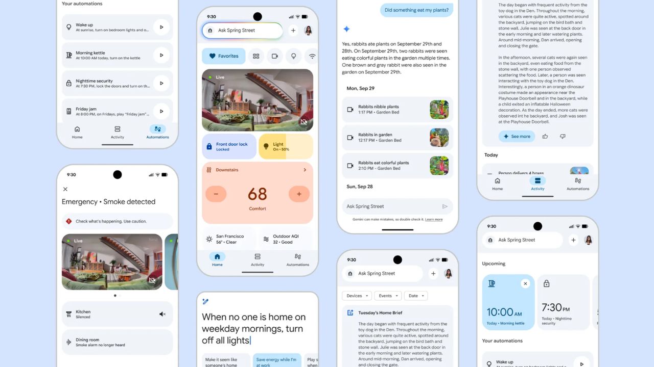 Aktualizace Google Home: Rozšíření "Ask Home" a opravy chyb