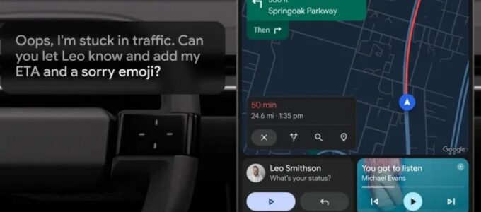 Google Gemini AI míří do Android Auto nahradit Google Assistant.