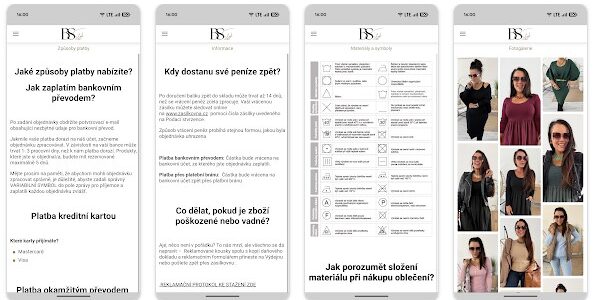 Aplikace na mobil B&S Styl