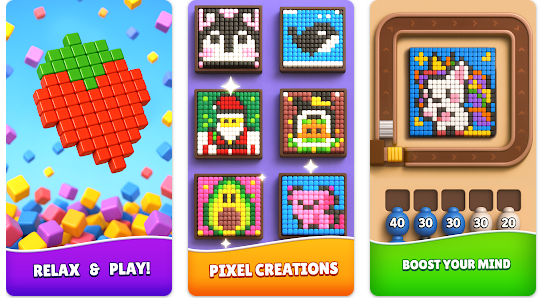 Hra na mobil Color Pixel