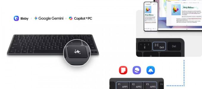 Samsung klávesnice s vystavěným AI tlačítkem
