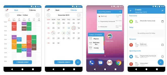 Aplikace Student Calendar