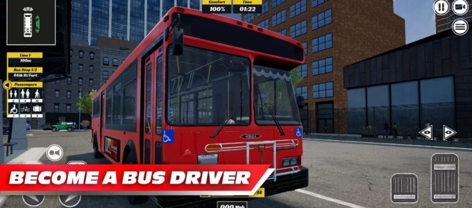 Hra na mobil BUS Simulator PRO Urban Rivals