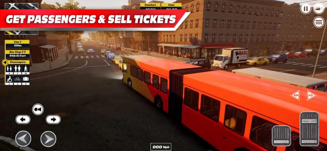 Hra na mobil BUS Simulator PRO Urban Rivals