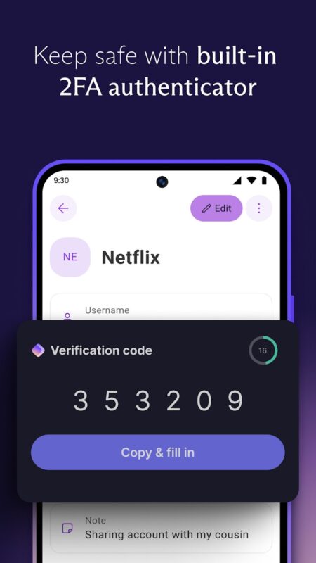 Aplikace na mobil Proton Pass