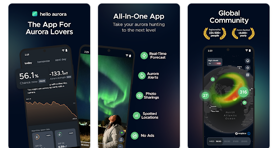 Aplikace na mobil Hello Aurora