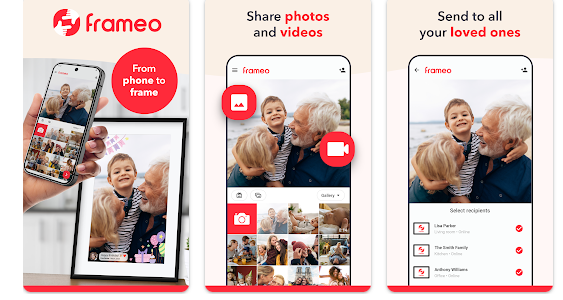 Aplikace na mobil Frameo