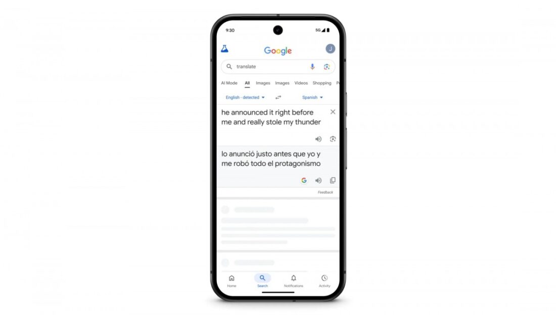 Google translátor spolupracuje už s AI Gemini. Bylo na čase.