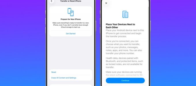 iOS nabídne funkci pro jednodušší přenos na Android