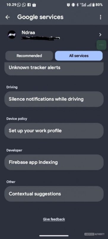 Kontextové návrhy přicházejí do Android systému