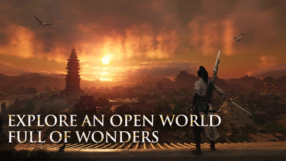 Mobilní hra Where Winds Meet
