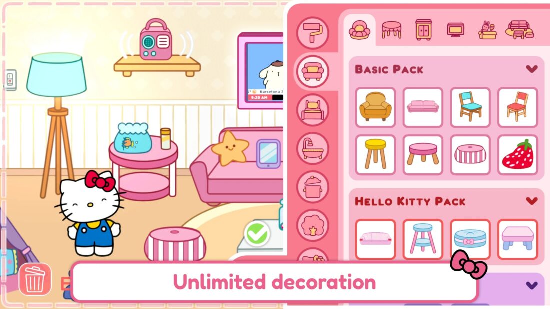 Hra na mobil Hello Kitty and Friends World