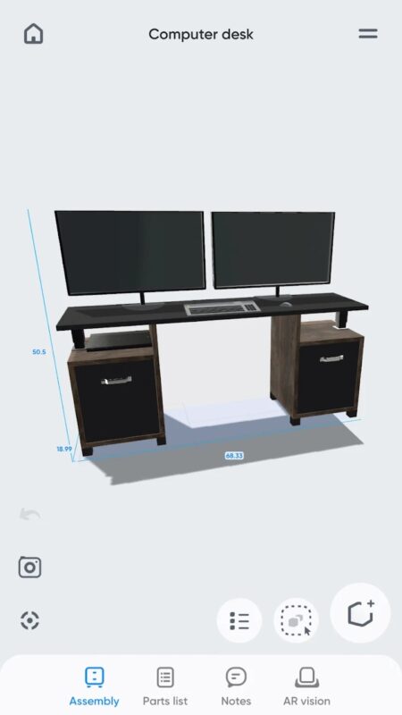 Mobilní aplikace Moblo - furniture 3D modeling