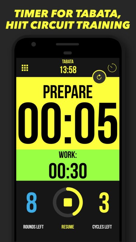 Aplikace na mobil Timer Plus - Workouts Timer
