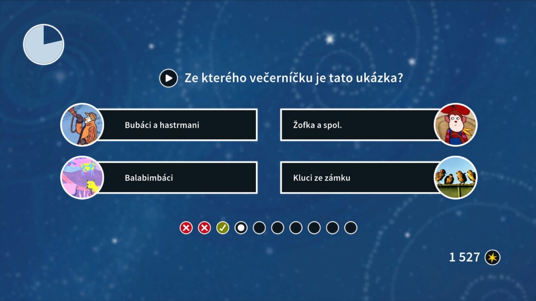 Hra na mobil - Poznej večerníček