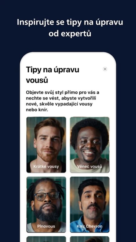 Aplikace GroomTribe Styling and Shaving