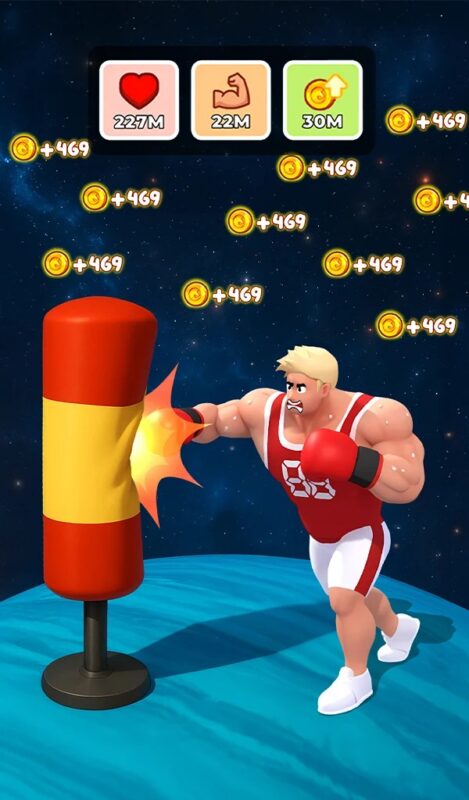 Mobilní hra Gym Idle Clicker