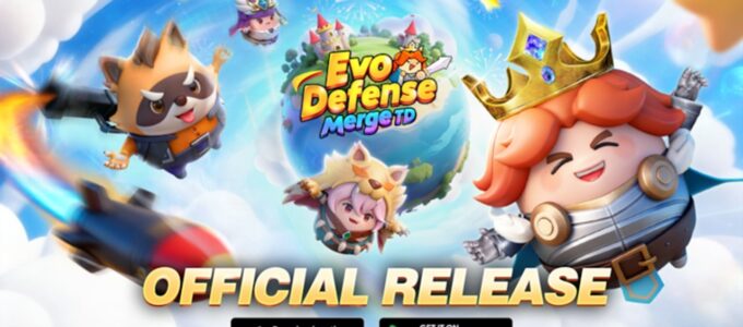 Mobilní hra Evo Defense: Merge TD