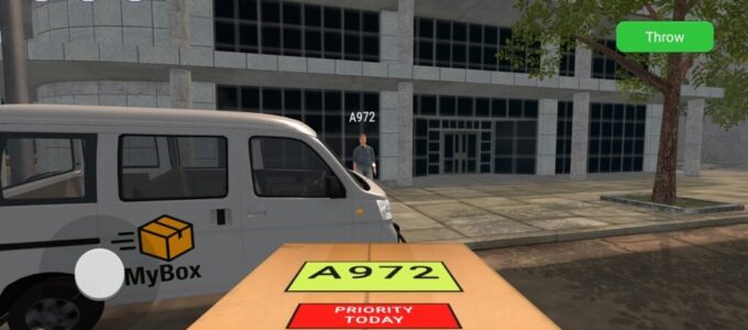 Hra na mobil Parcel Delivery Simulator,
