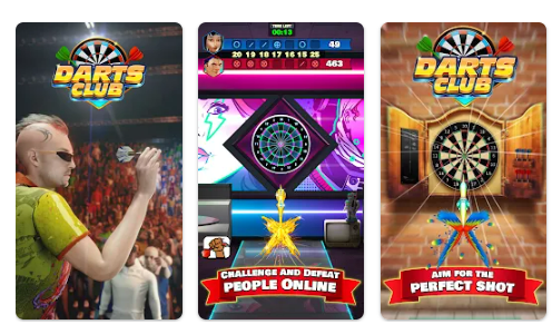 Mobilní hra Darts Club: PvP Multiplayer